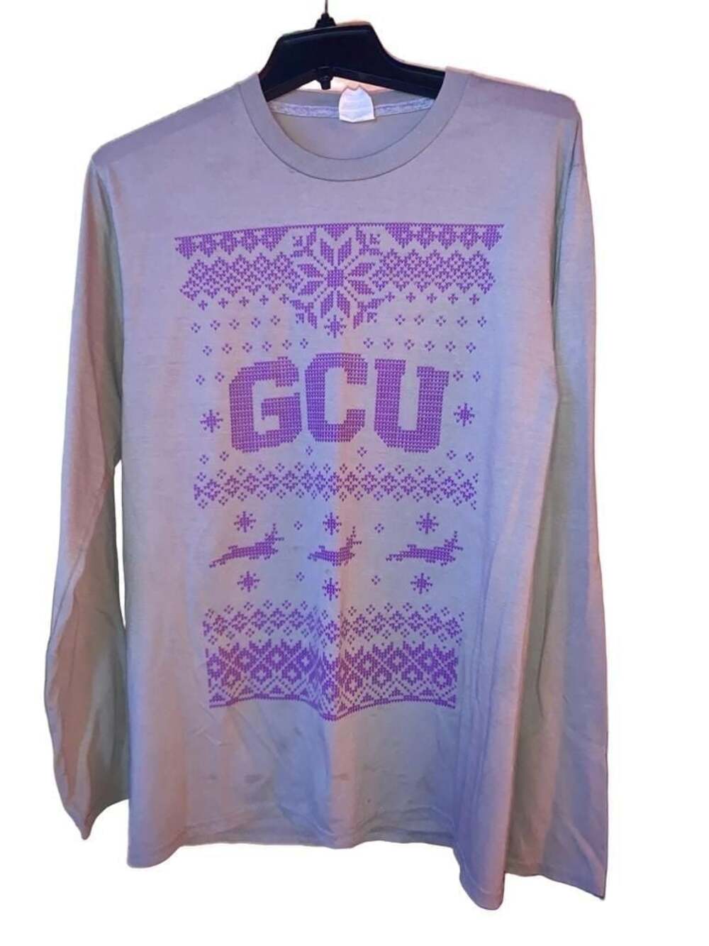 Port & Co Grand Canyon University GCU Holiday Sweater Style Long Sleeve T-Shirt